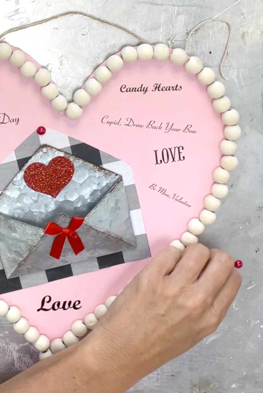 Valentine Craft Idea Using A Dollar Tree Heart With Video Craft Klatch