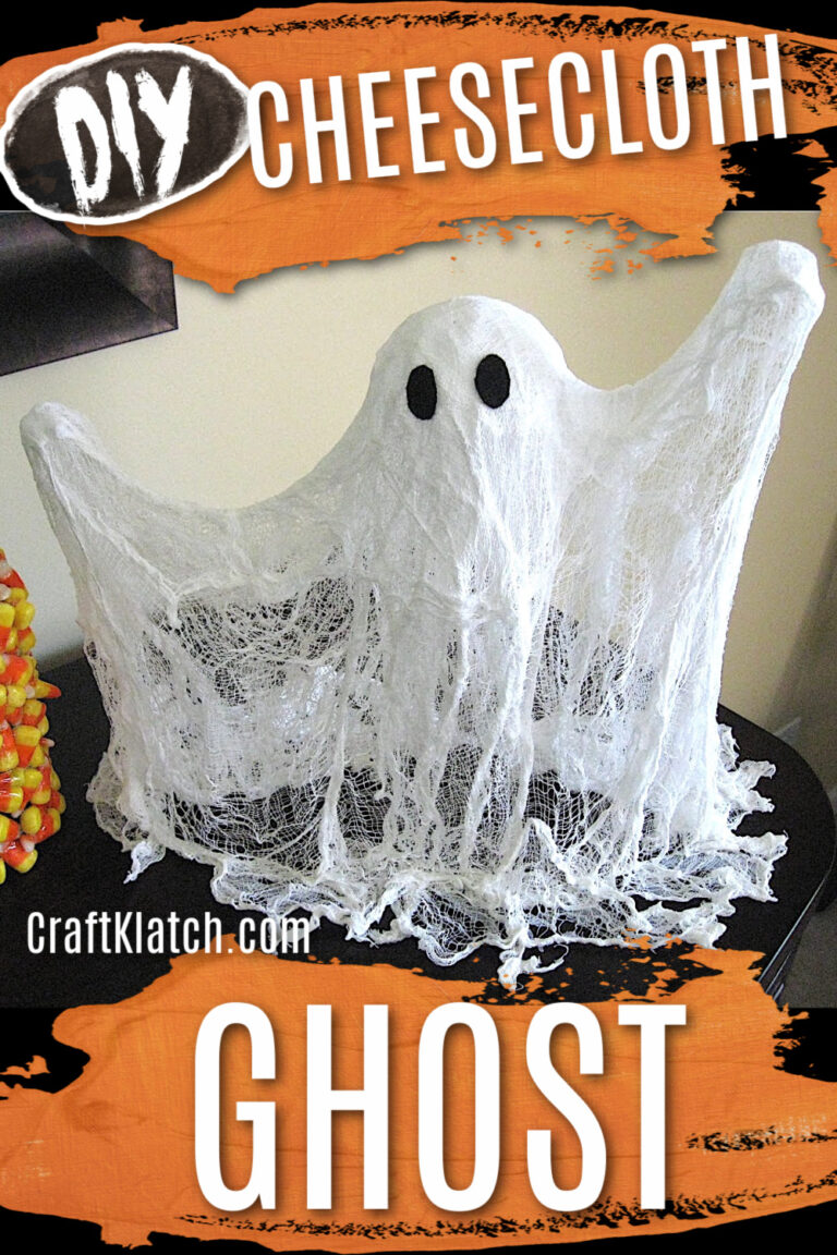 Cheese Cloth Ghost Craft Tutorial - Craft Klatch