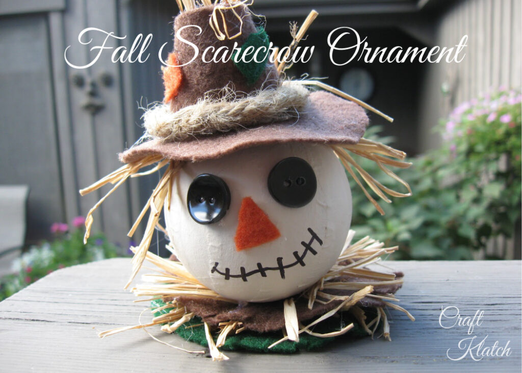 Fall Scarecrow Ornament craft