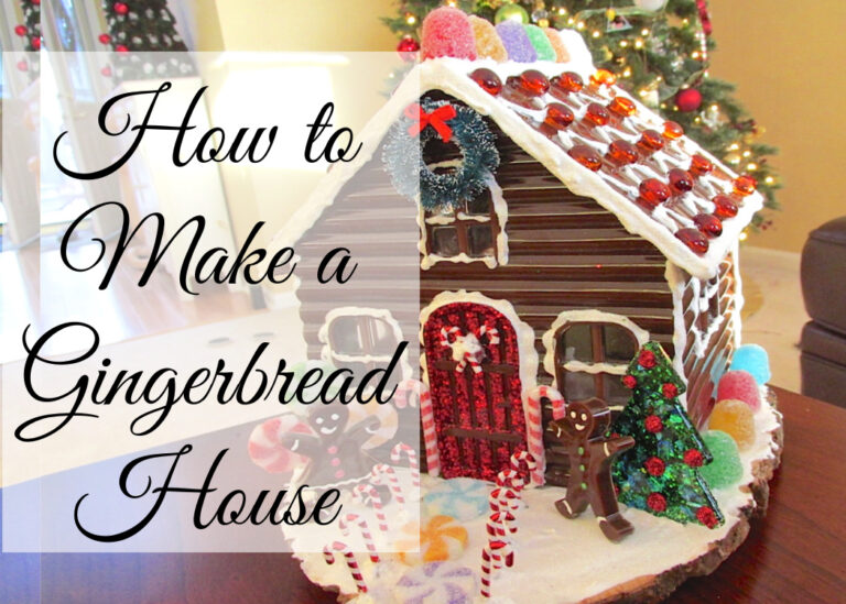 How to make a gingerbread house for Christmas DIY