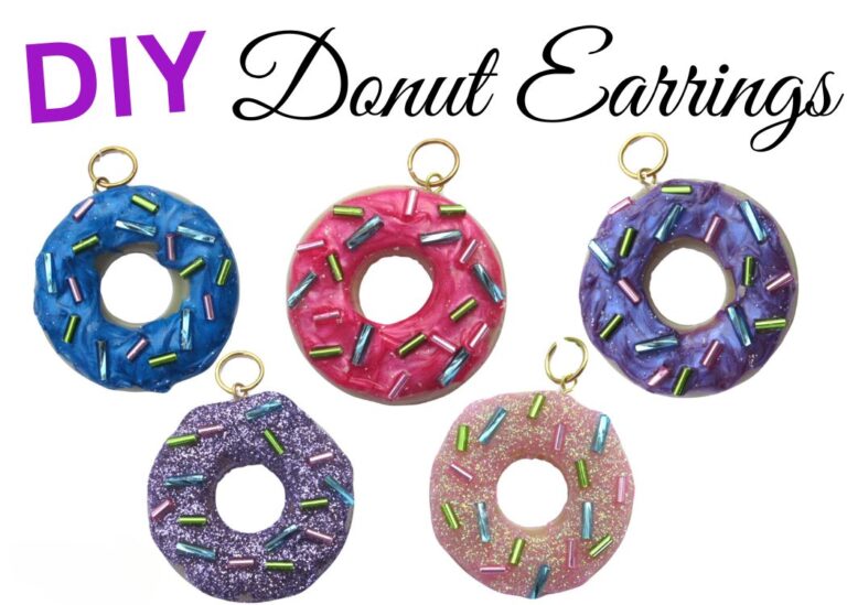 donut ring earrings