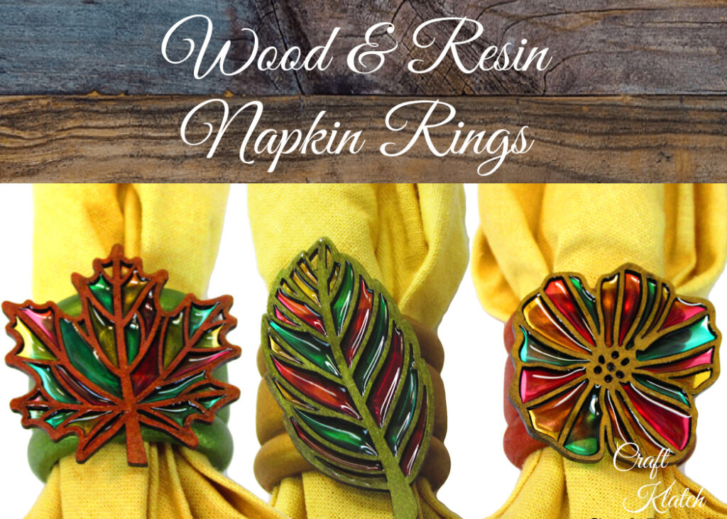 Wood and Resin Napkin rings