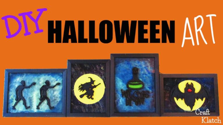 DIY Halloween Art Decor