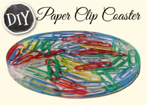 Ideas for Office Decor ~ DIY Paper Clip Coaster - Craft Klatch