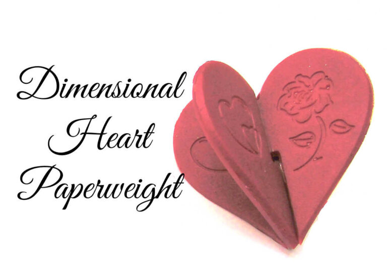 Dimensional resin heart