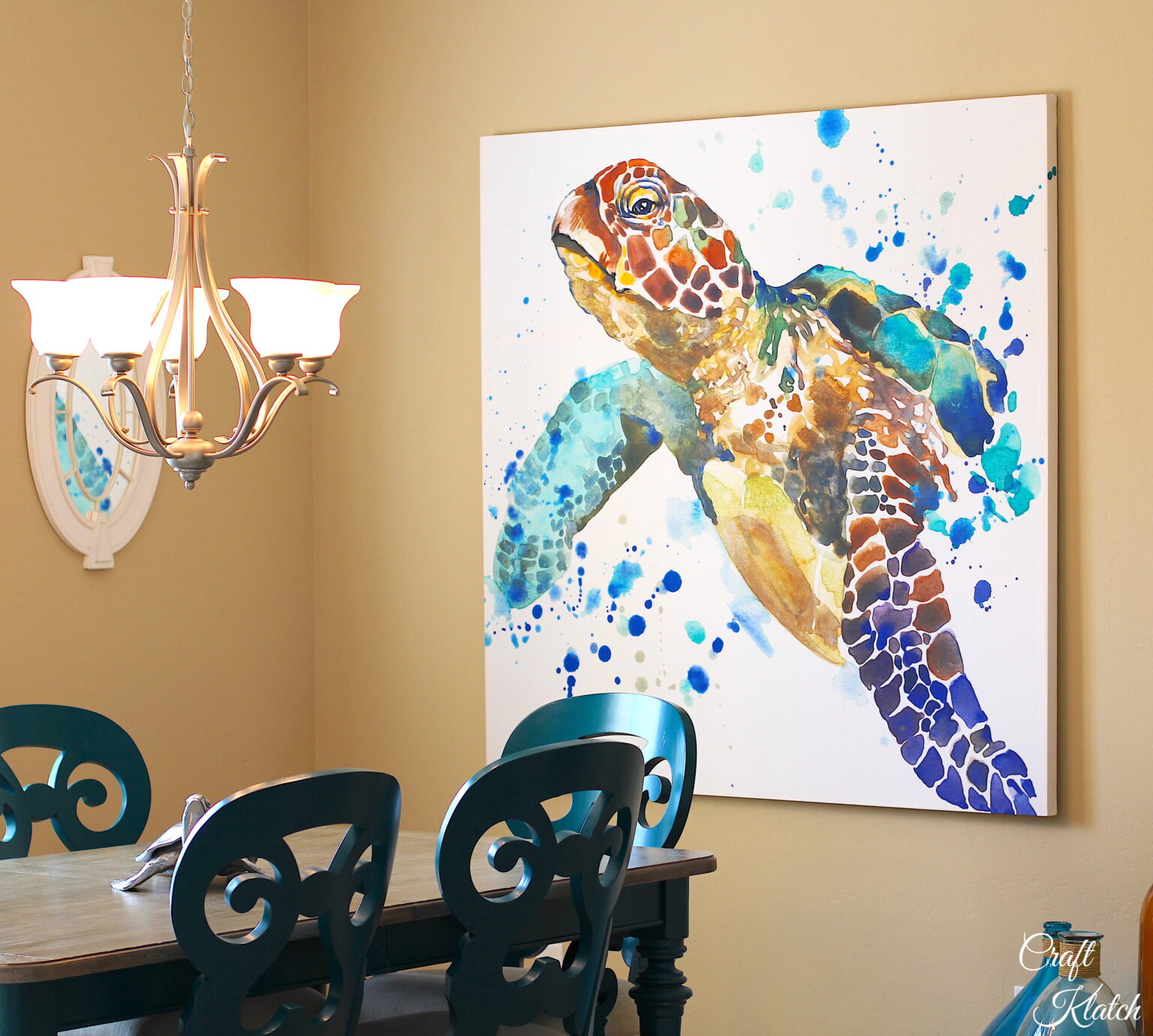 Sea Turtle Large Wall Art DIY - Craft Klatch