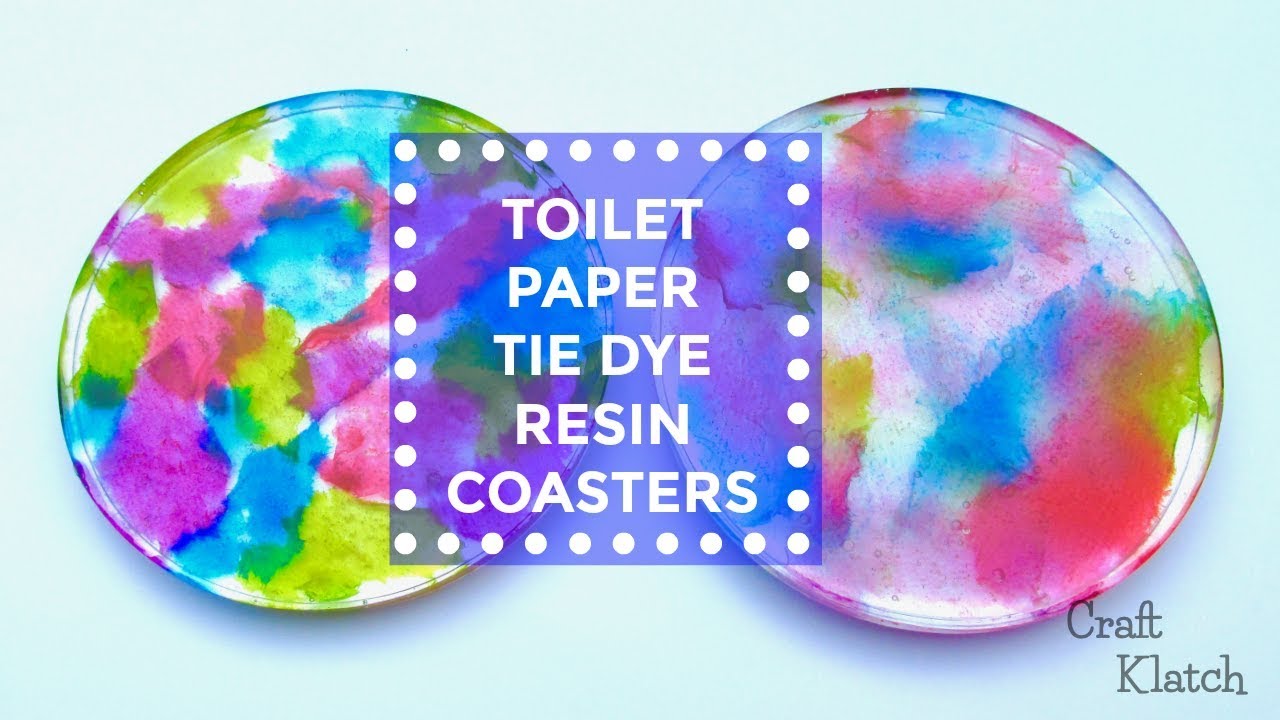 Toilet Paper Crafts With a Tie Dye Twist | Another Coaster Friday ...