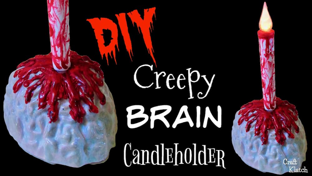 Bloody brain candleholder