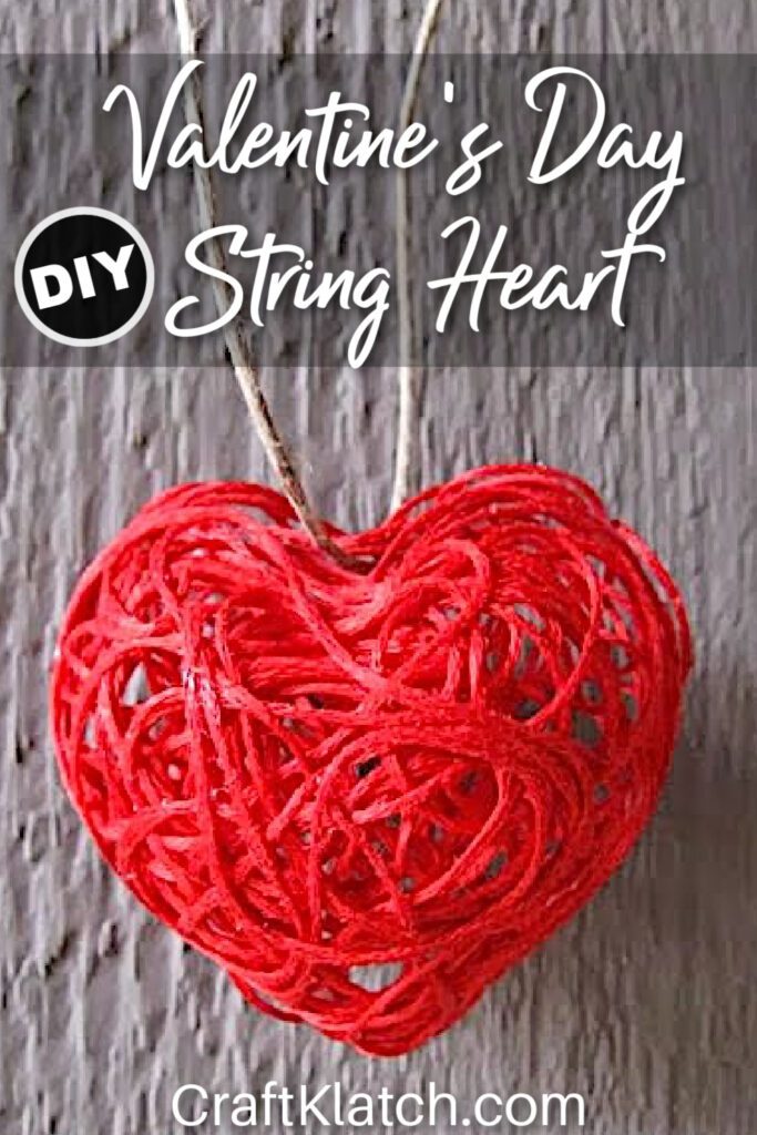 String Art: Valentine's Day String Heart Craft Tutorial - Craft Klatch