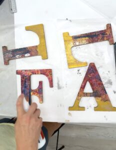 How To Decoupage Wood Letters For Fall Crafts - Craft Klatch