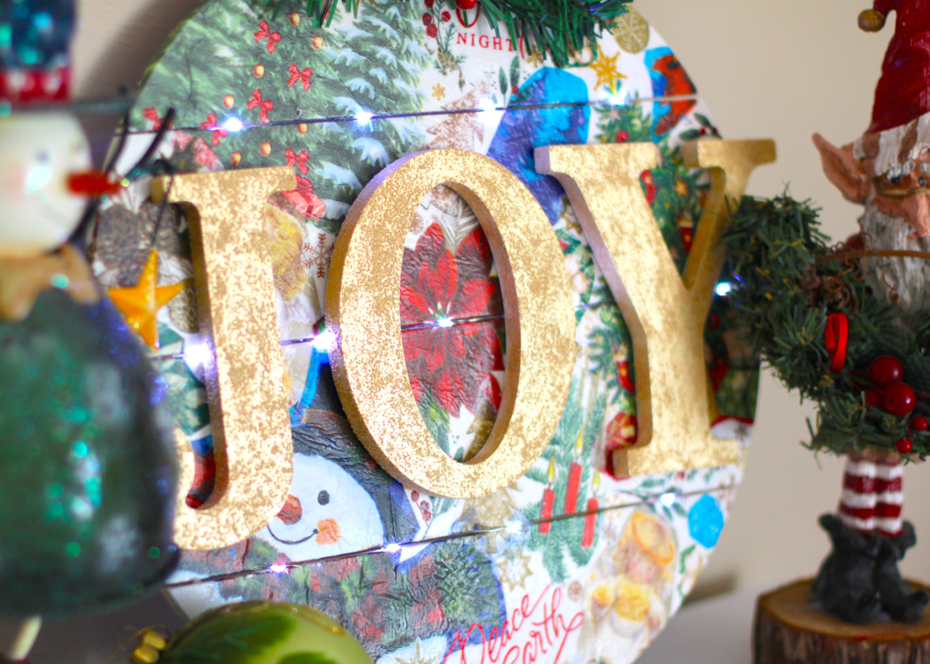 https://www.craftklatch.com/wp-content/uploads/2023/11/Decoupage-napkins-Joy-Christmas-ornament-1.jpg