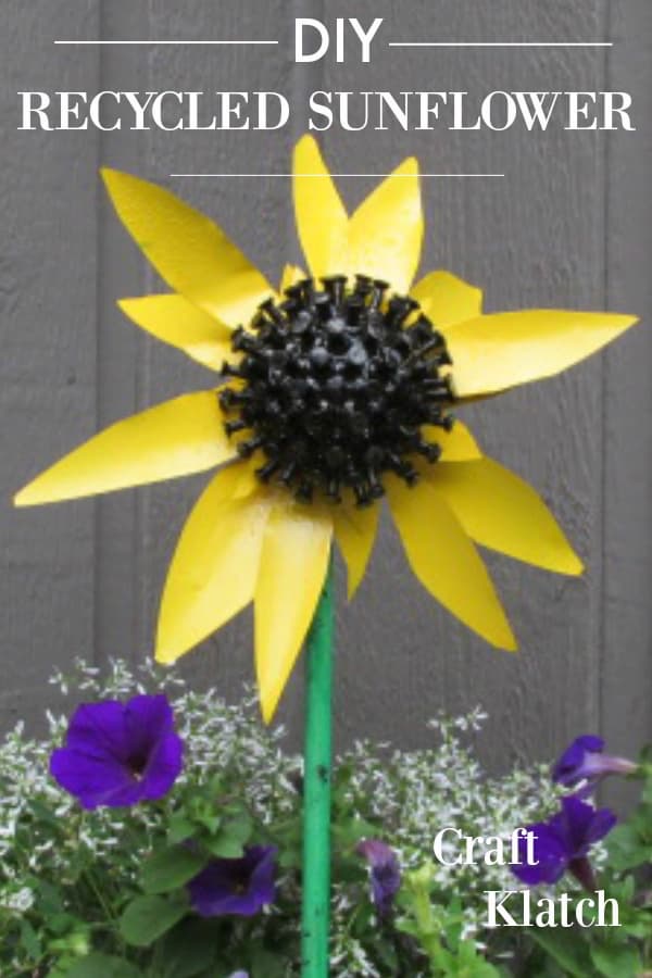 recycled sunflower craft