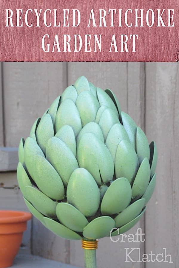 5 Amazing DIYs for Your Art Garden | artichoke craft diy using recycled materials