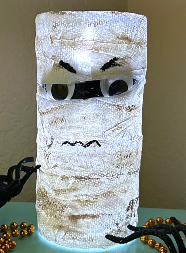 Dollar Tree Craft | DIY Halloween Mummy