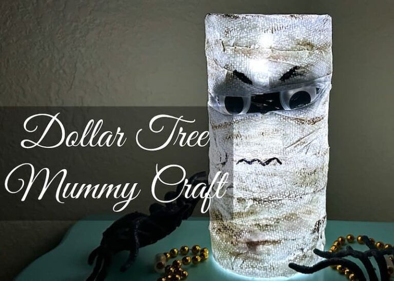 Lit up Mummy halloween decoration