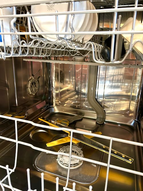 Sparkling clean dishwasher