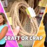 Craft or crap challenge with Mona and Chas with rope in the middle