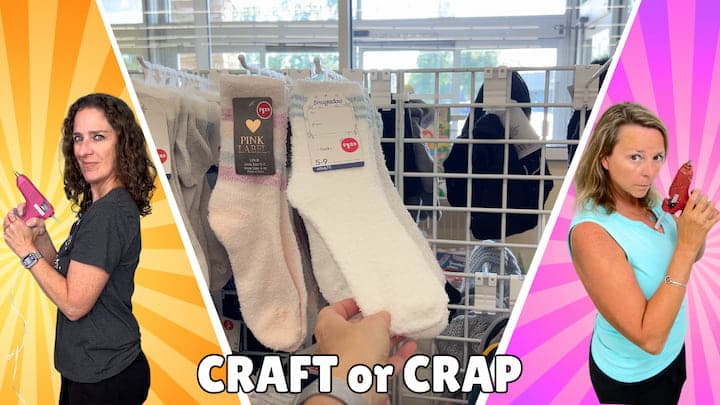 Craft or Crap Chas and Mona with socks in between 